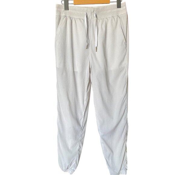 LULULEMON Off White Jogger Pants Size 6 - Picture 1 of 9